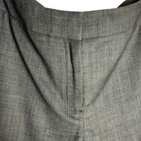 Lafayette 148 New York Gray Wool Office Straight Dress Slack Pants Size 10