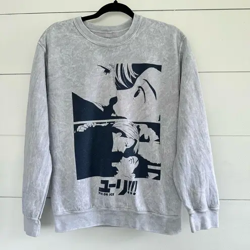 Yuri on Ice Anime Crunchyroll Sweatshirt Size Small Rare Hard to Find