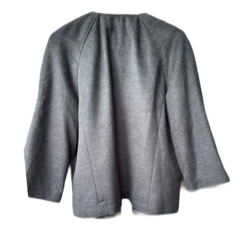 Harvé Benard Harve’ Bernard dark grey size L swing coat. 3/4 length sleeves . Lined