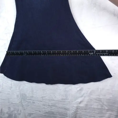 Arula Jeans Womens 20 High Rise Flare Raw Hem Bareback Boho Festival 70s Y2K Blue Size undefined