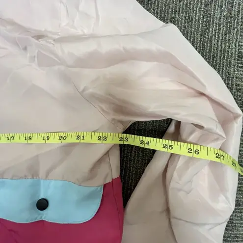 Black Jack 1999 USA Windbreaker Surfer Pink ColorBlock Pullover 1/2 Zip XL Retro