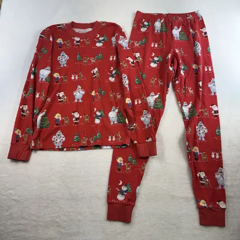 Pottery Barn Adult S Rudolph Adult Organic Pajama Set 2 Piece Christmas Holiday - Image 4
