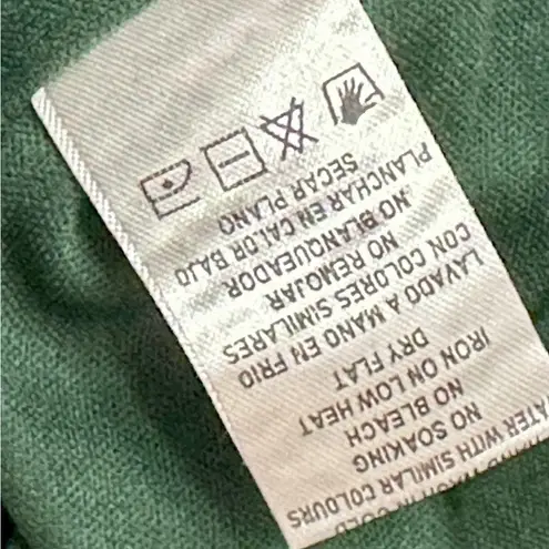 Mable Women’s Sz 6 Hidden Button Forest Green Sparkling Shirt Holiday Party NYE