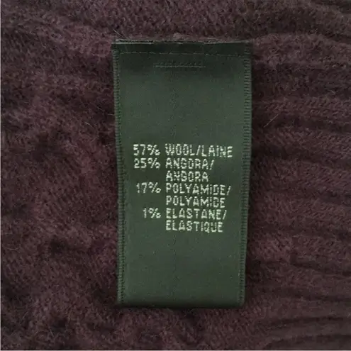 Lafayette 148 plum bolero shrug sweater size small wool blend