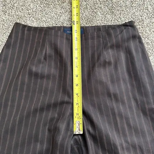 Piazza Sempione brown pinstripe wool/silk blend dress pants size 42