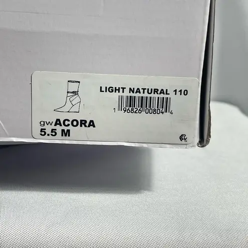 Guess  ACORA Wedge Ankle Boots Light Natural 5.5M Pointed Toe