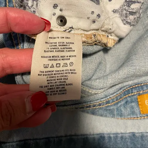 Pilcro and the Letterpress Jean Shorts Distressed Size 29 Blue Anthropologie