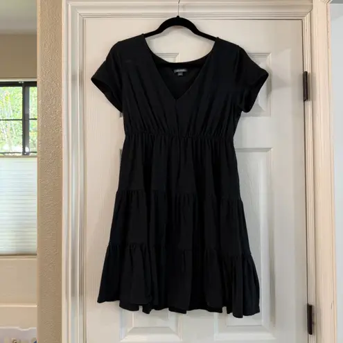 Wild Fable Black Tiered T Shirt Knit Dress Size Large