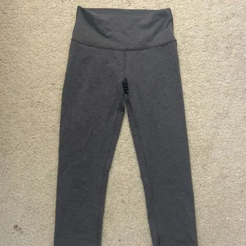 Lululemon  Leggings Wonder Under Crop Grey Size 8