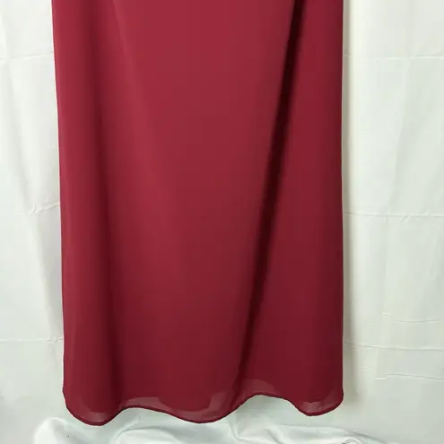 Alfred Sung Size 8 Claret Strapless Sweetheart Neckline Formal Cocktail Dress