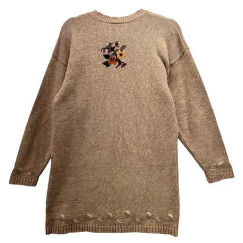 Northern Reflections Vintage Sweater Medium Boho Florals Cottagecore Indie Granola Tunic 90s Y2k