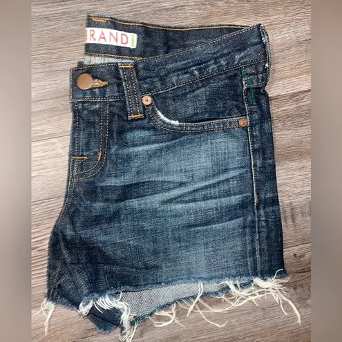 J Brand  Rio Cut Off Dark Wash Denim Shorts Size 24