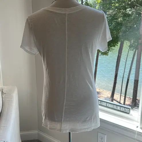 Velvet Tees VELVET 100% Cotton Vintage Slub SS White V-neck Tee, Small, EUC