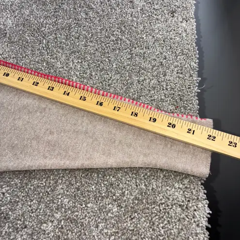 Aaeda Womens Beige Textured Knit Dolman Sleeve Sweater Red Contrast Stitching Tan Size L - Image 4