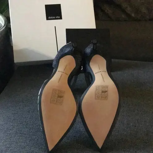 Dolce Vita Kain Pewter Leather Pump SZ5 Size 5