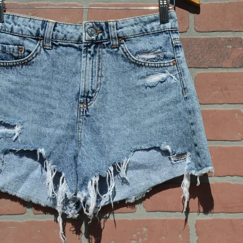 Wild Fable The Distressed High Rise Short Denim Jeans Shorts Size 0