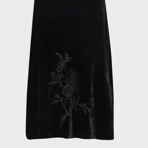 Johnny Was heavily embroidered, BIANCA VELVET MAXI DRESS NWT