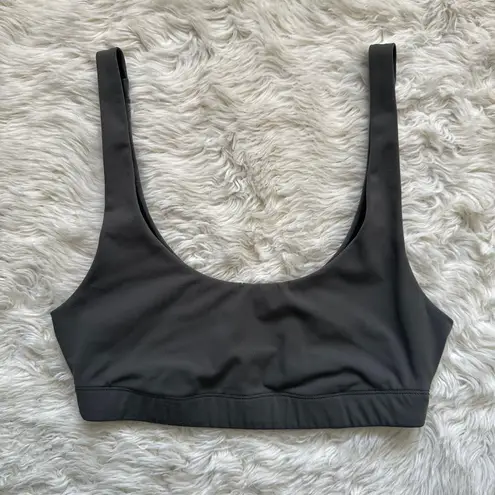 Vuori Sports Bra Daily Bra Women's BreatheInterlock™ Bra Scoop Neck Dark Green