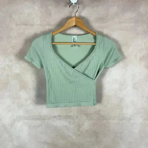 One Step Up Green Crop Top SMALL/MEDIUM