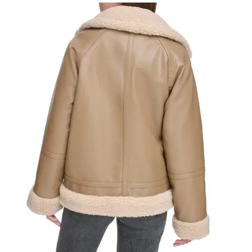 Levi's Levi’s Relaxed Faux Shearling and Faux Leather Aviator Jacket