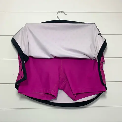 Nike  Purple and Black Polka-Dot Golf/Tennis Skort Size‎ S