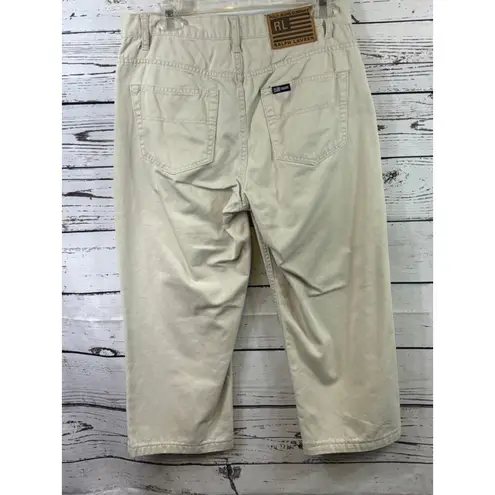 Women's Polo Jeans Co. Ralph Lauren Beige Capris Size 8