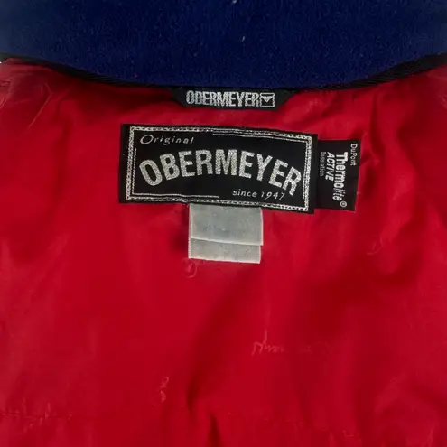 Obermeyer Sport Stabilizer Winter Ski Snow Hooded Jacket Color Block Vintage 90's