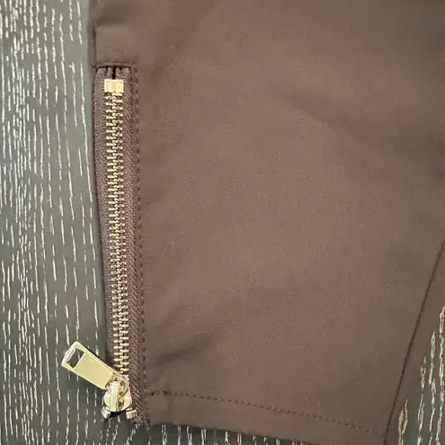 River Island Cargo Pants Brown Nylon Unisex Size 14 Elastic Waist