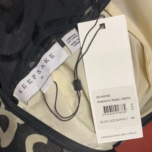 KEEPSAKE ROMANTIC REBEL DRESS size XS Black