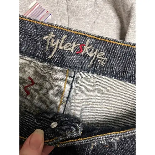 Tyler Skye Shorts Women's Size 25 Blue London Straight Cut Offs BLS