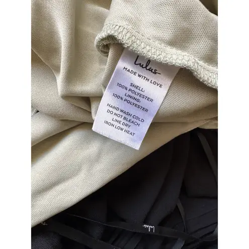 Lulus NWOT  Light Sage Ruffled Maxi Dress Off Shoulder Women’s Size Medium - Image 10