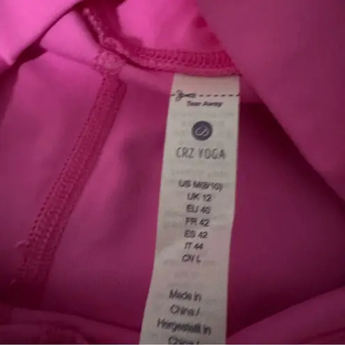 CRZ Yoga Light Purple Pink High Rise Yoga Shorts 9.5" Inseam Sz M NEW