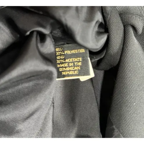 Compagnie Internationale Express Blazer Womens 12 Black Preppy Office Business