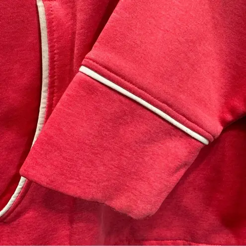 Cabela's Cabela’s Coral Pink with White Piping and Embroidered Logo Hooded Sweatshirt M
