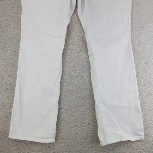 NYDJ Marilyn Straight White Denim Jeans Women's 16P Petite Lift Tuck Technology