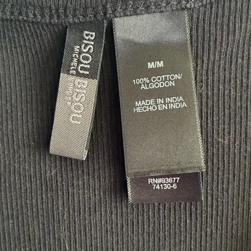 Bisou Bisou Black and Red Sequin Tank Top M