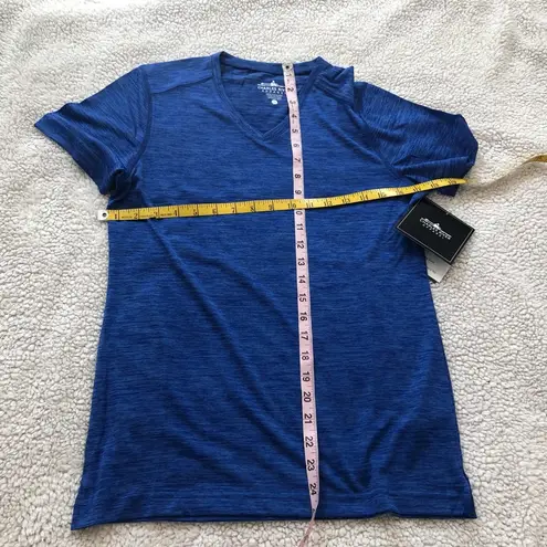 Charles River Apparel 🆕 space dye royal blue v neck short sleeve…