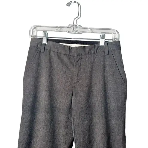 Banana Republic Martin Cuffed Wide Leg Capris Stretch Size 0 Grey Heathered EUC