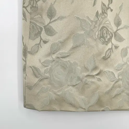 Jacqueline De Bray Vintage Womens Brocade Gold Knee Length Elizabethan Skirt S Size M