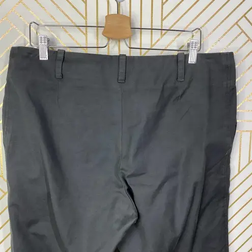 Jil Sander  Gray Wide-Leg Cropped Cotton Chino Pants Size 44 / US 14