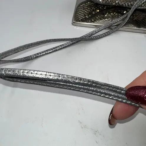 Whiting and Davis International Vintage Mesh Crossbody Bag Purse Silver