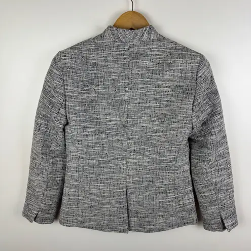 J.Crew 365 Going Out Blazer Size 00 Tweed Open Front Career Office Minimalist