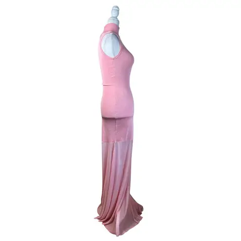 SER.O.YA Amine Knit Maxi Dress in Coral Blush XX