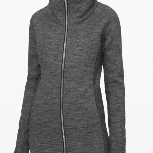 43. Lululemon Radiant Jacket II Heathered Core Dark Grey Gray Size 4