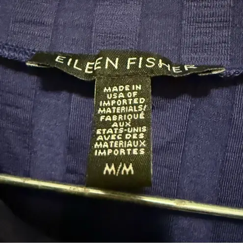 Eileen Fisher  Iris Wide Rib Stretch Mock Neck Knee Length Dress Size Medium