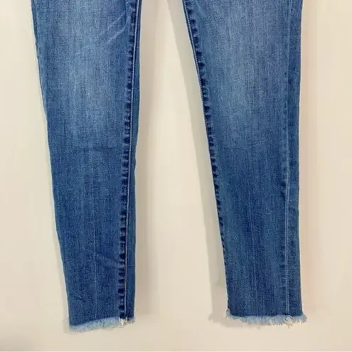 Dear John Women’s High Rise Skinny Raw Hem Denim Jean Medium Wash Size 27 EUC