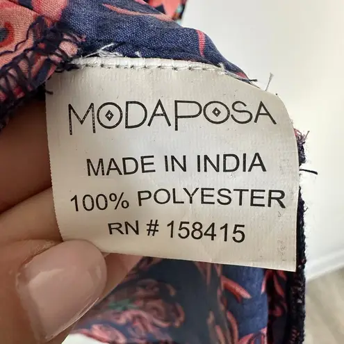 ModaPosa Carlotta Belted Embellished Shirt Dress size large