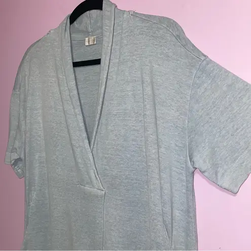 Poetry Shawl Collar Maxi Dress Women Size 12 Sustainable Minimalist Quiet Luxury