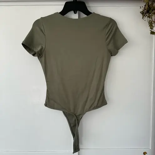 Heart & Hips Double Lined Dark Green Body Suit Tee