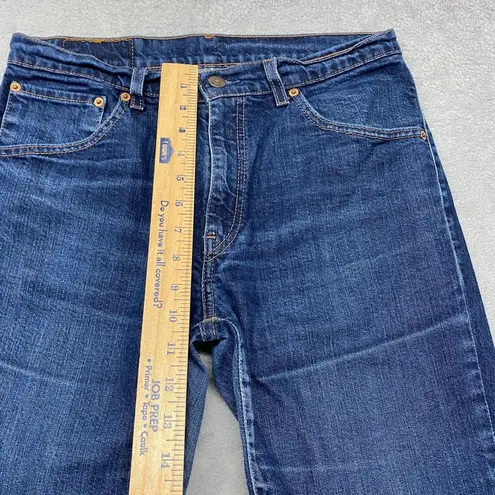 Levi's  525 Jeans Womens 31 Blue Medium Wash Bootcut Distressed 29 Inseam Western